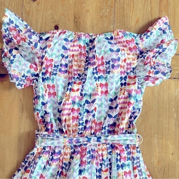 Girls J. Crew CrewCuts Colorful Butterfly Flutter Twirl Dress 12 - Picture 4 of 12